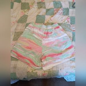 Colorful Women's Adidas Shorts With Pockets Size Small.